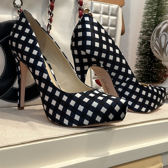 *NWOT* Jessica Simpson Women's Parisah Platform Stiletto Heel Pumps, in Navy! - Picture 6 of 10